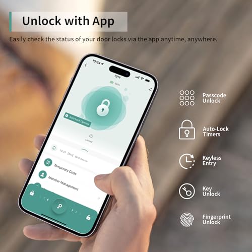 Smart Fingerprint Lock with Keypad for Home and Office