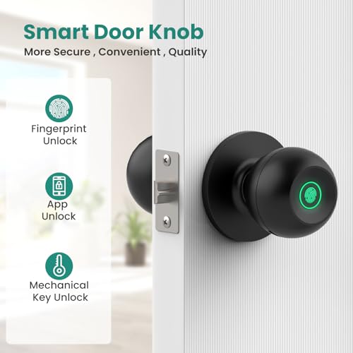 Smart Fingerprint Lock for Bedroom - Keyless Entry Home & Office