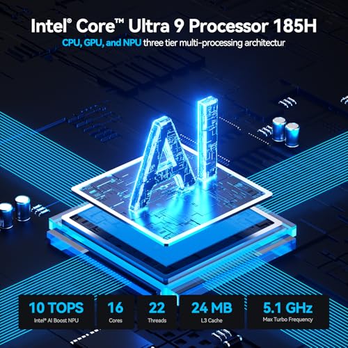 GEEKOM XT1 Mega AI Mini PC with 14th Gen Intel Core Processor, 32GB RAM, 2TB SSD, Windows 11Pro - for Tech Enthusiasts.
