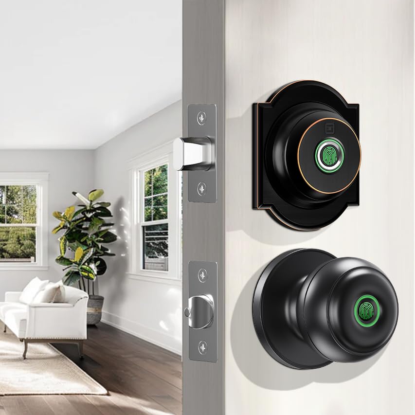 Smart Fingerprint Door Lock for Geeks: Keyless Entry, App Control, Auto Lock
