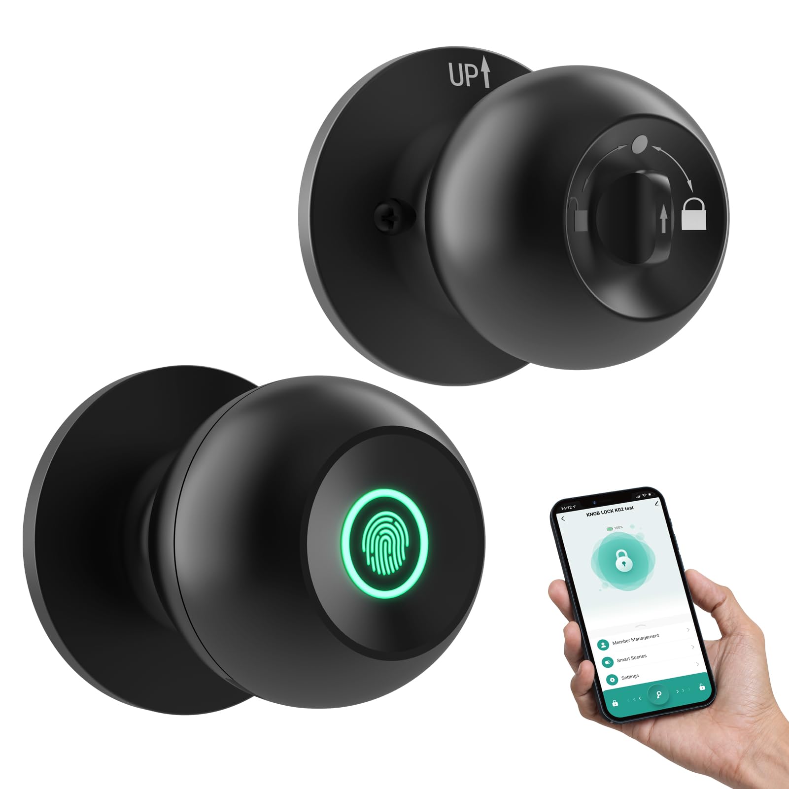 Smart Fingerprint Lock for Bedroom - Keyless Entry Home & Office