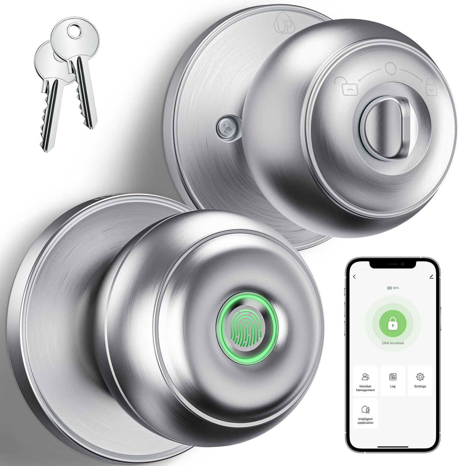 Smart Fingerprint Door Lock for Bedrooms and Offices